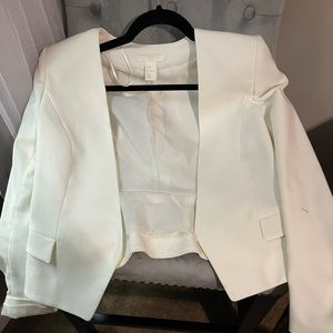 White H&M blazer only worn twice size 8